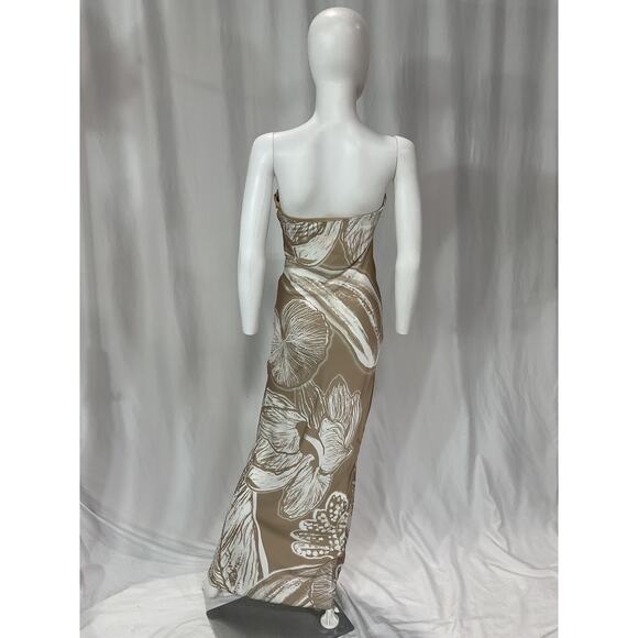 Rococo Sand White Satin Maxi Dress Size S - Picture 3 of 5